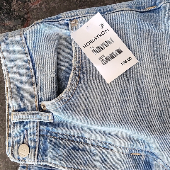 NWT Lovers + Friends Reece High Waist  Straight Leg Jeans Rigid Slim Women's 26 - Picture 6 of 10